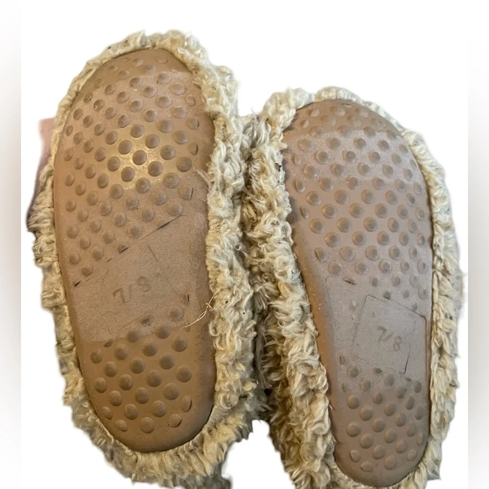 Cozy Tan Fuzzy Slippers